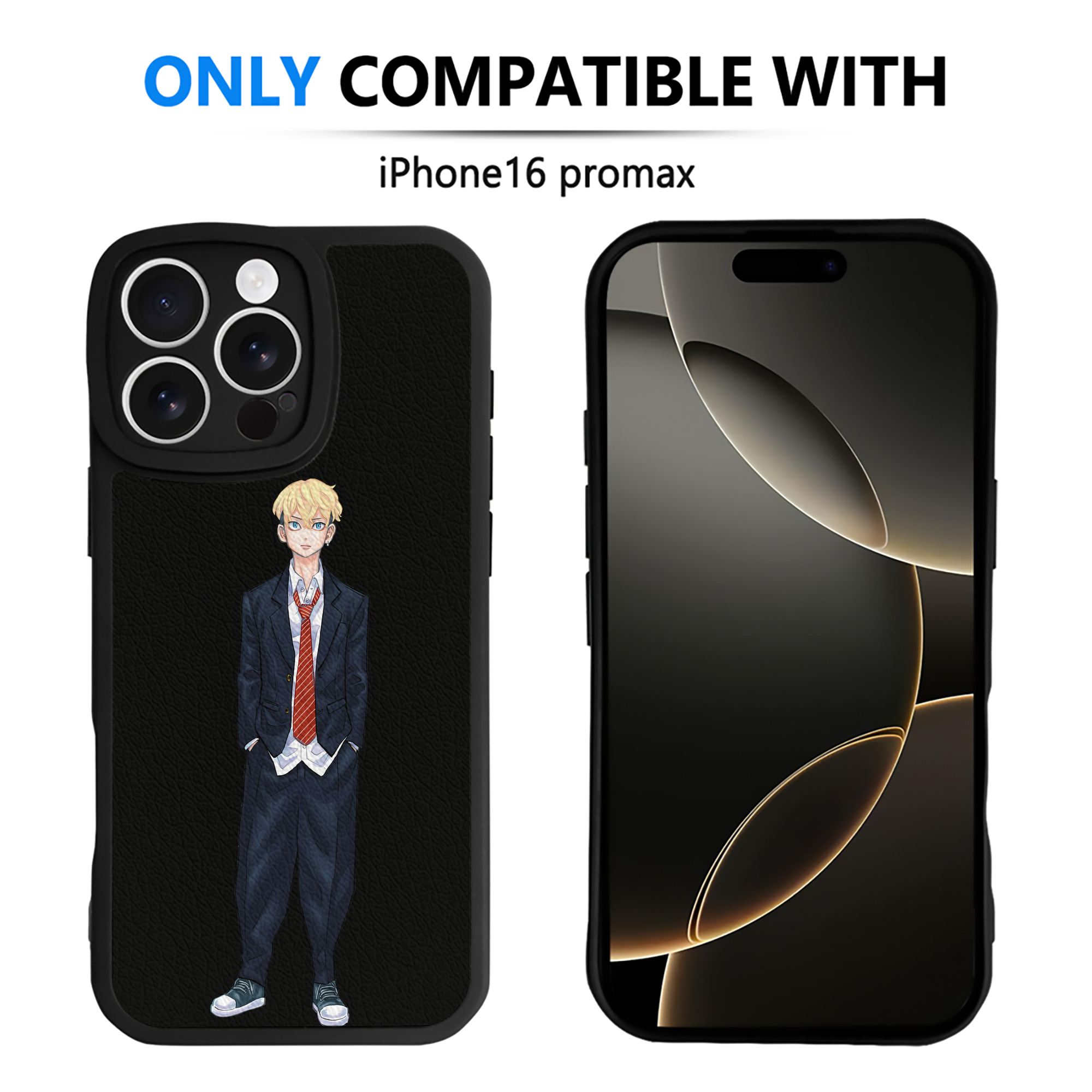 （画像用） 東京リベンジャーズ Tokyo Revengers 【iPhone 16シリーズ対応】シリコンスマホケース（レザー調） 材質：シリコン